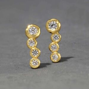 Alexis Bittar Asterales Gold Bar Earring